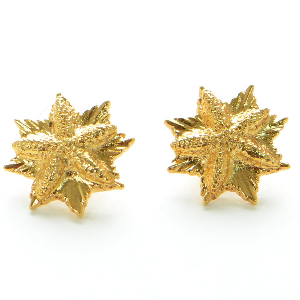Oscar De La Renta Goldtone Starfish Stud Earrings 149$